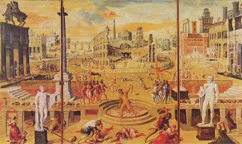 The Massacre of the Triumvirate., Antoine Caron